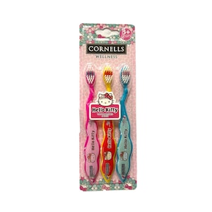 Cornells Wellness Hello Kitty Toothbrushes 3 Pack