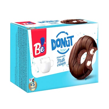 Be Donut Milky Filled With Milk Cream 40gx5 Pieces