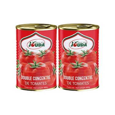 Jouda Double Concentrate Tomato Paste 400gx2 Pieces