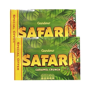 Gandour Safari Gold Caramel Crunch 384gx2 Pieces