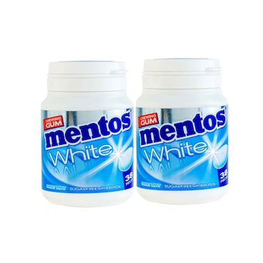 علكة مينتوس بالنعناع الأبيض الحلو 54 جرام × قطعتين
