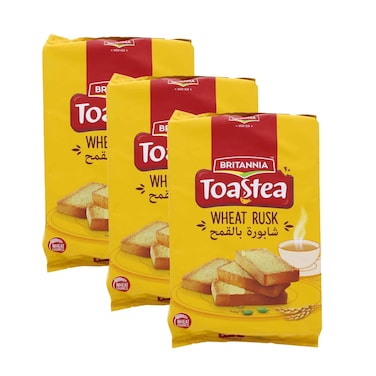 Britannia Toastea Wheat Rusk 305gx3 Pieces