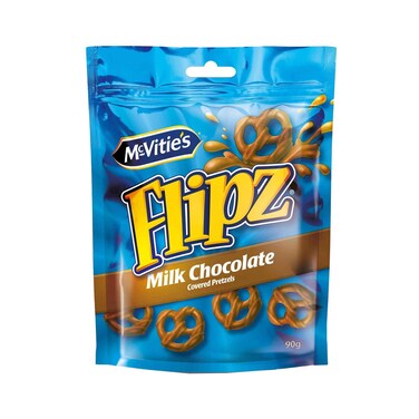 McVities Flipz Milk Chocolate Coated Pretzel 90g