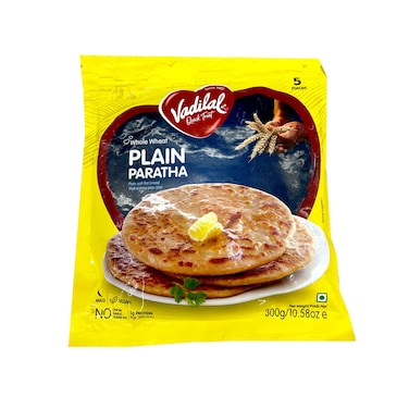 Vadilal Quick Treat Whole Wheat Plain Paratha 300g