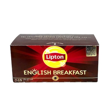 شاي الإفطار الإنجليزي من ليبتون 2 جرام × 25 قطعة