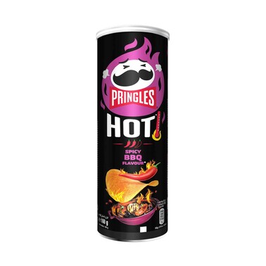 Pringles Hot Spicy BBQ Flavour Potato Chips 160g