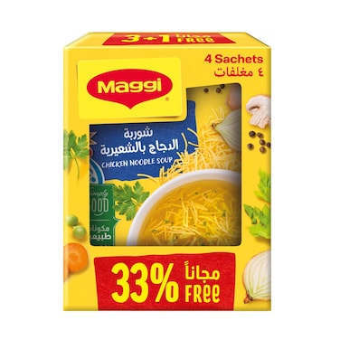 Maggi Chicken Noodle Soup 60gx4 Pieces
