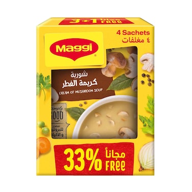 شوربة كريمة الفطر ماجي 68 جرام × 4 قطع