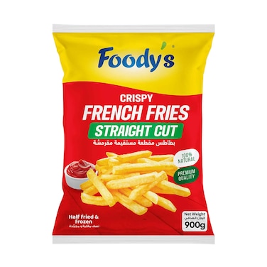 Foody's Crispy Frozen French Fries Straight Cut 900g
