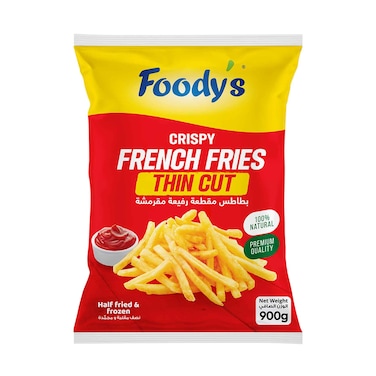 Foody's Crispy Frozen French Fries Thin Cut 900g