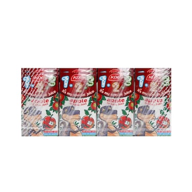 Kdd 123 Apple Juice Drink 125mlx8 Pieces