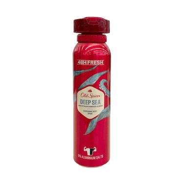 Old Spice Deodorant Body Spray Deep Sea With Ocean Breeze Scent 0% Aluminium Salts 150ml