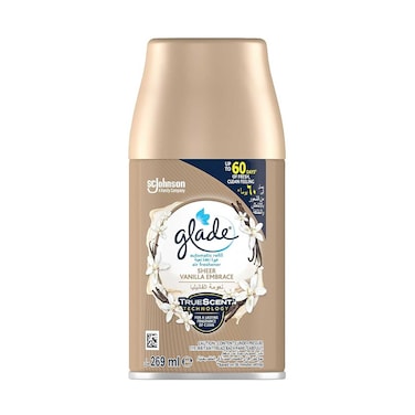 Glade Automatic Refill Air Freshener For Long Lasting Fragrance of Clean With Sheer Vanilla Embrace 269ml