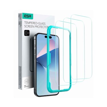 واقي شاشة من الزجاج المقوى لهاتف ايفون 16 برو