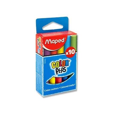 Chalk Sticks Colors X10 Box