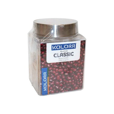 Kolorr classic Square Pet Jar 1700ml