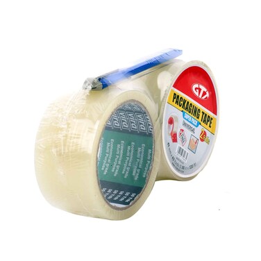 GTT Clear Packing Tape 2PcsCutter