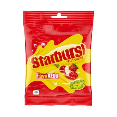 Starburst Fave Reds Vegan Chewy Sweets Fruit Flavoured Treat Bag&nbsp;127g
