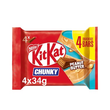 Nestle KitKat Chunky Peanut Butter Bar 136g