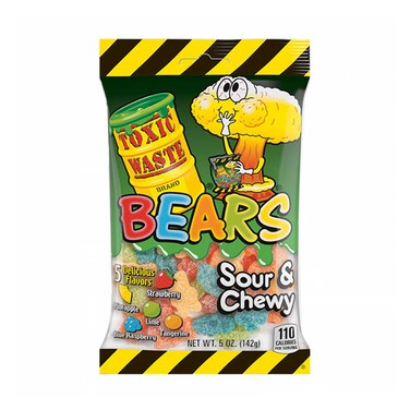 Toxic Waste Sour Gummy Bears 142g