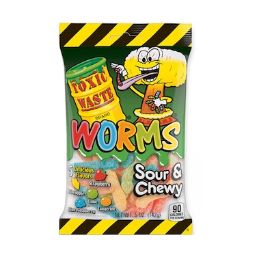Toxic Waste Sour Gummy Worms 142g