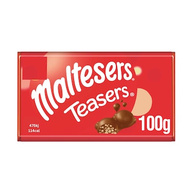 Maltesers Teasers Milk Chocolate &amp; Honeycomb Block Bar 100g