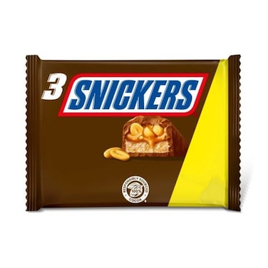 ألواح شوكولاتة سنيكرز بالكراميل والنوجا والفول السوداني والحليب 41.7 جرامًا