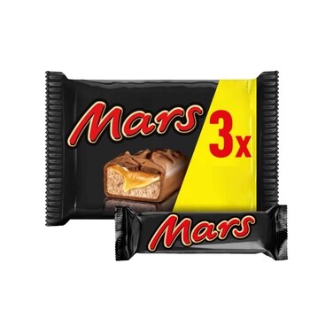 Mars Caramel, Nougat &amp; Milk Chocolate Snack Bars 118.2g