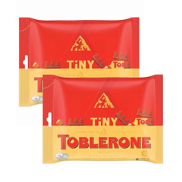 Toblerone Mini Milk Chocolate With Honey &amp; Almond Nougat 168gx2 Pieces