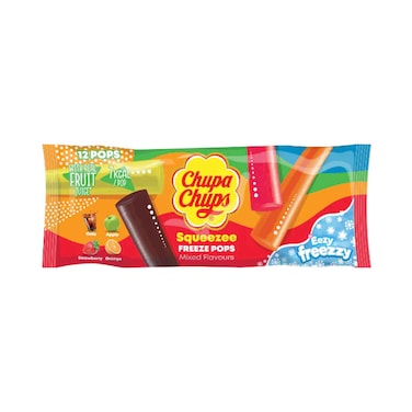 Chupa Chups Squeezee Freeze Pops Mixed Flavours 540ml