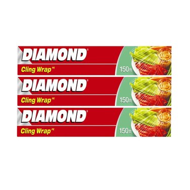 Diamond Cling Wrap 150 Ft 3 Pieces