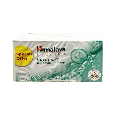 Himalaya Bar Soap Cucumber Refreshing 125gx6 Pieces