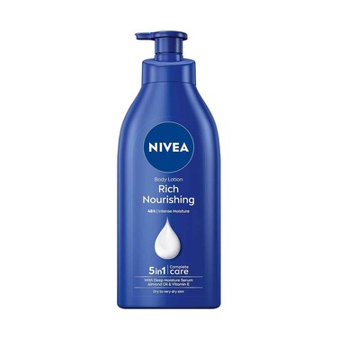 Nivea 5in1 Care Body Lotion Rich Nourishing With Almond Oil &amp; Vitamin E For Dry To Very Dry Skin 625ml
