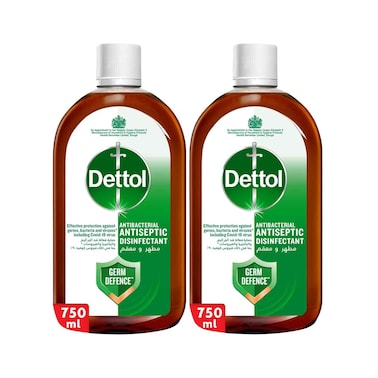 Dettol Antiseptic Antibacterial Disinfectant Liquid 750mlx2 Pieces