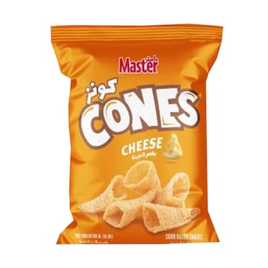 Master Cones Corn Based Snacks With Cheese 60g