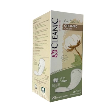 Cleanic Naturals Organic Cotton Pantyliners 20 Pieces