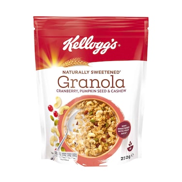 Kellogg's Naturally Sweetened Granola With Cranberry, Pumpkin Seeds &amp; Cashew 250g