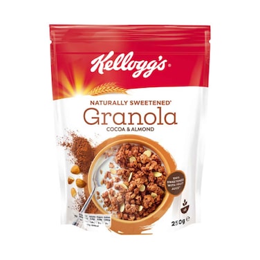 Kellogg's Naturally Sweetened Granola With Cocoa &amp; Almonds 250g