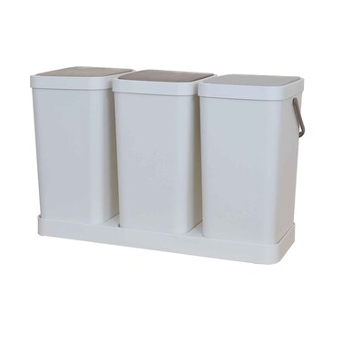 Abelplast Classified Dust Bin 3 Pieces Set Assorted