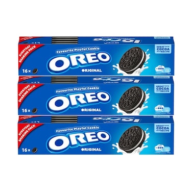 Oreo Original Playful Cookies 147.2gx3 Pieces