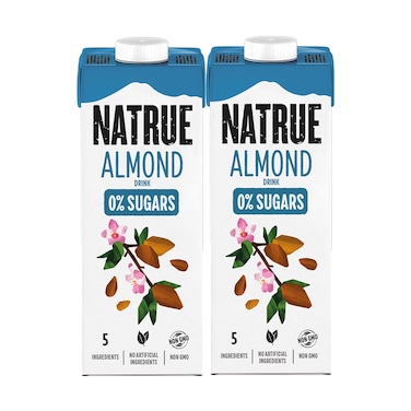 Natrue Almond Drink 0% Sugars 1Lx2 Pieces