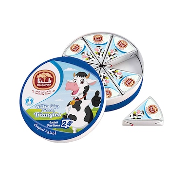 جبن مثلثات قابلة للدهن كاملة الدسم من بلدنا 360 جم