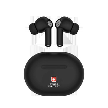 سويس ميليتاري سماعات لاسلكية دلتا5 لون أسود