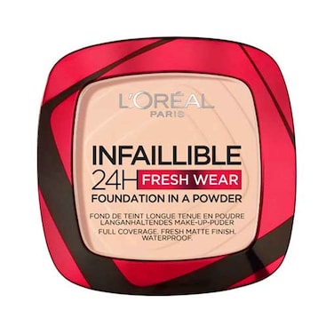 L'Oreal Paris 24H Fresh Wear Foundation In a Powder Shade 180 Rose Sand
