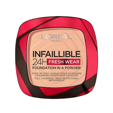 كريم أساس 24 ساعة منعشة بدرجة لون البودرة من لوريال باريس 245 عسل ذهبي