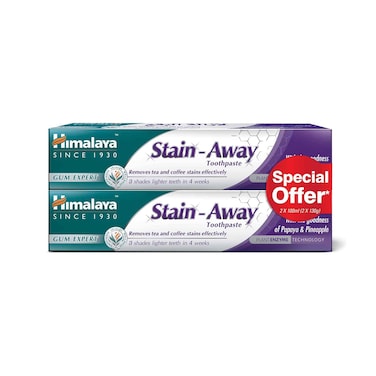 Himalaya Stain Away Toothpaste 100mlx2 Pieces