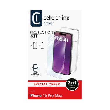 حافظة سيليلار لاين + حماية شاشة 16 برو ماكس