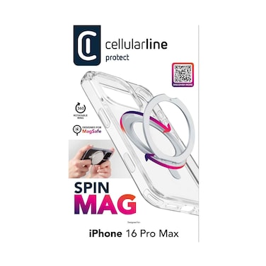 حافظة سيليلار لاين 16 برو ماكس شفاف