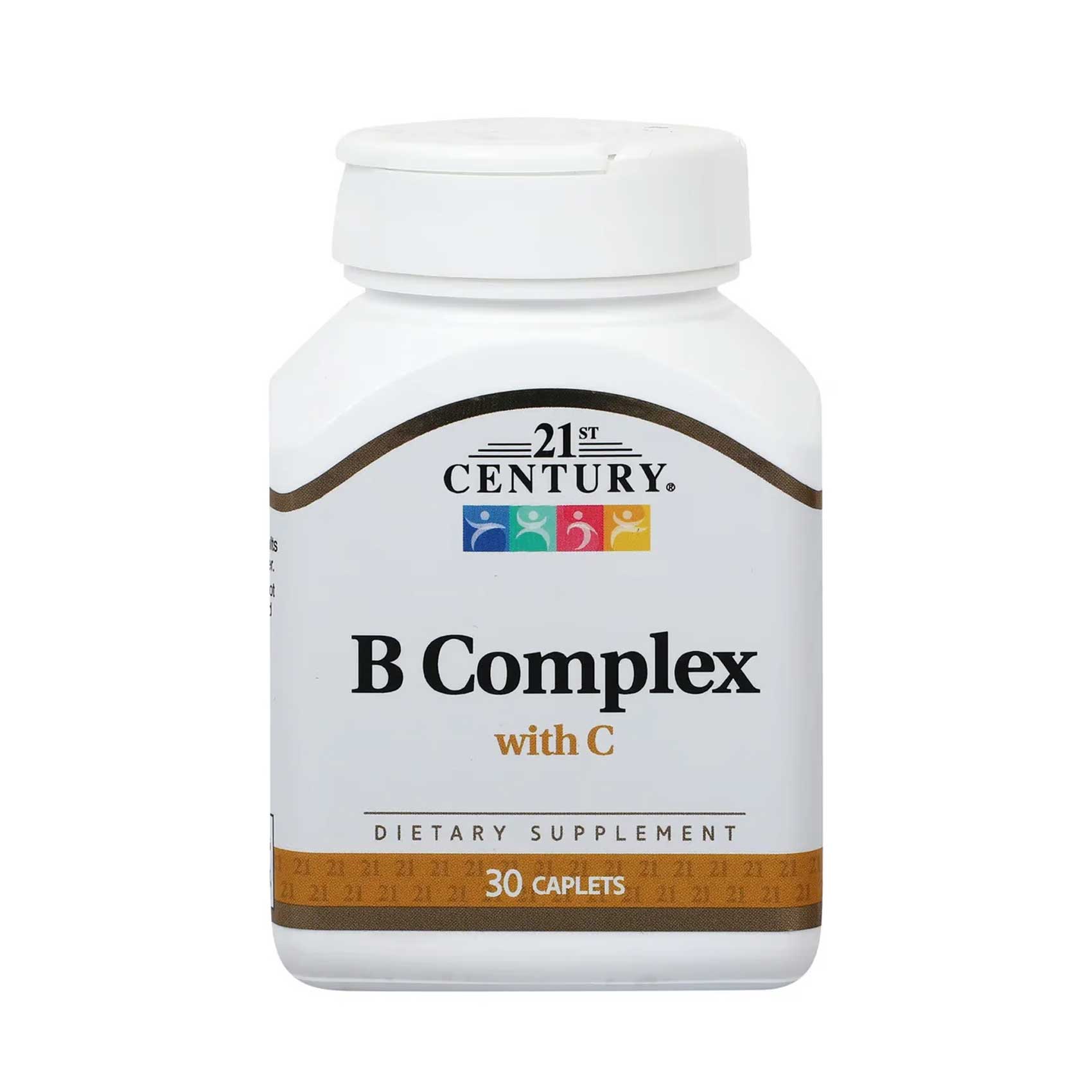 21st Century B Complex With C Dietary Supplement 30 Capsules