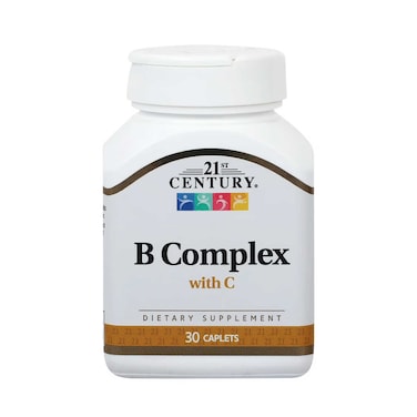21st Century B Complex With C Dietary Supplement 30 Capsules